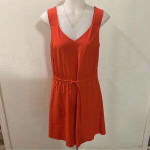 Athleta Orange SleevelessV Neck Dress Size XS NWOT